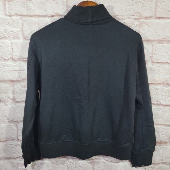 Zara Black Turtleneck Long Sleeve Basic Sweatshirt - Picture 7 of 11